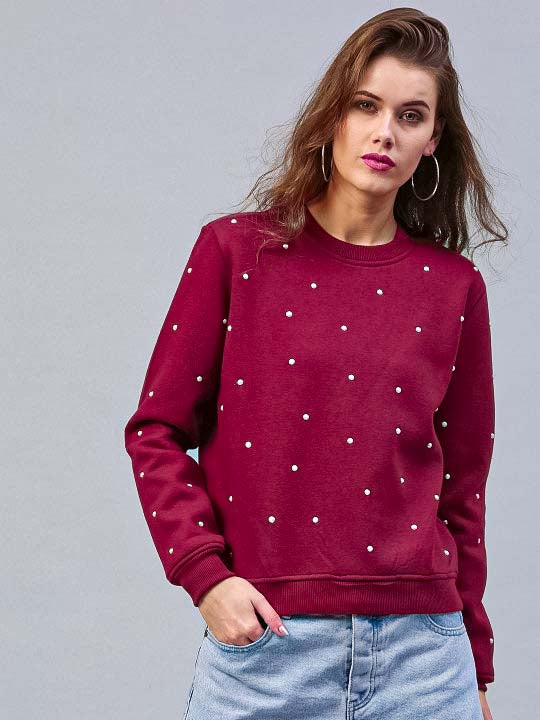 Maroon Pearl sweatshirt