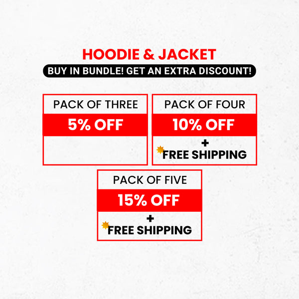 Hoodies & Jackets Bundle (Extra Discount)