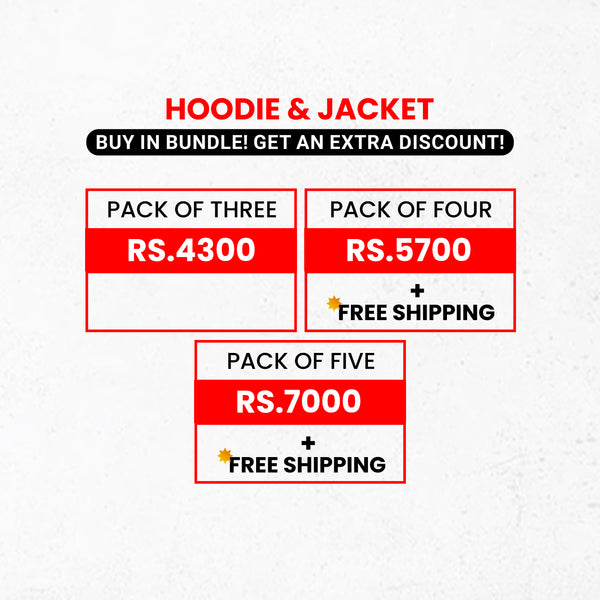 Hoodies & Jackets Bundle (Extra Discount)