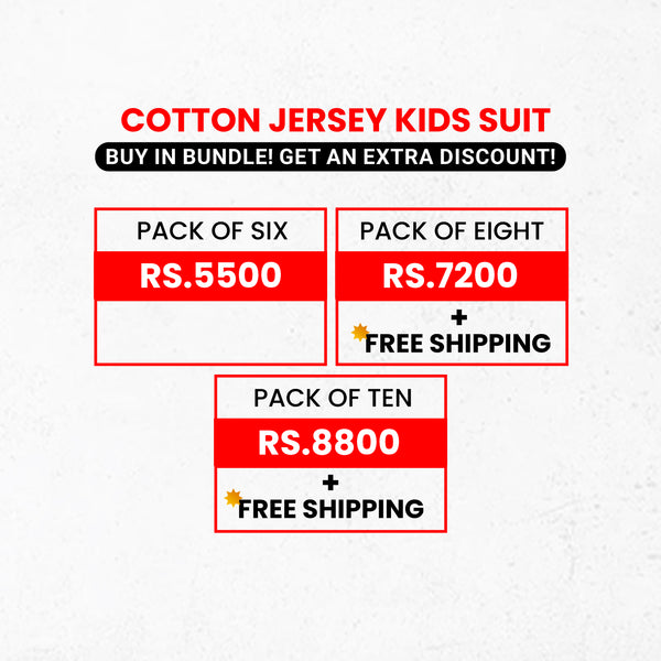 Kids Cotton Jersey Bundle (Extra Discount)