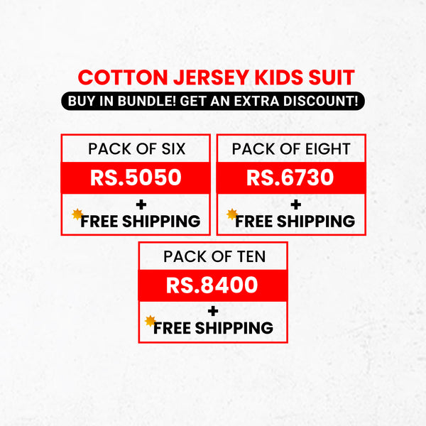 Kids Cotton Jersey Bundle (Extra Discount)