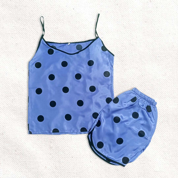 Polka Dot Silk Cami Set