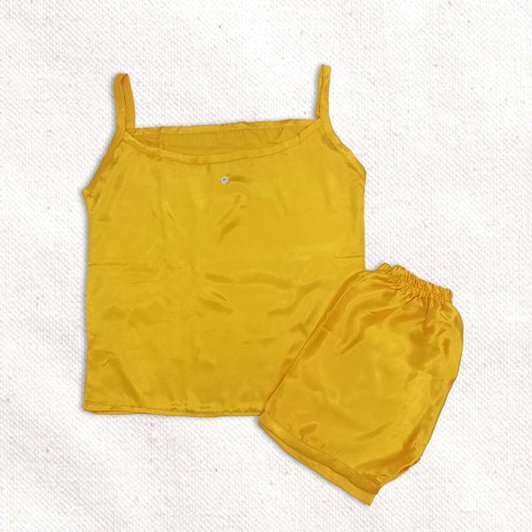 Yellow Silk Cami Set